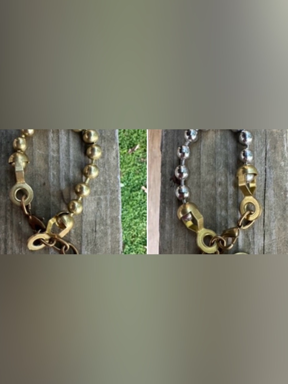 Twisted Silver Two-Tone Ball Chain Bracelet - Gold & Silver